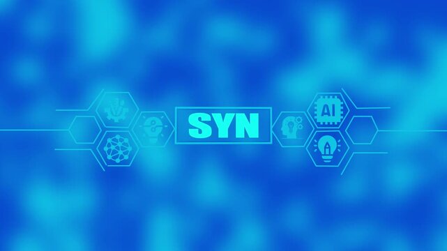 Futuristic digital network with glowing blue abstract background and interconnected hexagonal representing ai and innovation concepts