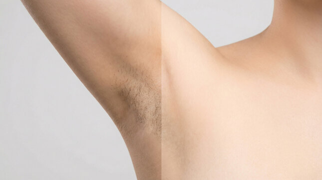 Underarm Hair Removal Before and After for Personal Grooming