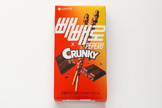 Tangerang, Indonesia - January 16, 2026: Crunky Pepero.