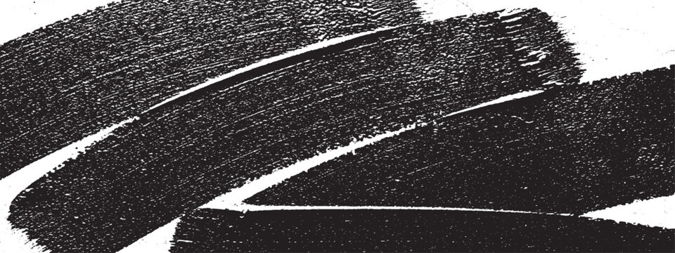 Black spray paint brush strokes with textured effect with brush stroke black and white background paint splash rough texture artistic abstract background