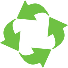 Fototapeta premium Green recycling symbol
