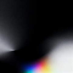 Obraz premium Abstract Colorful Light Leak on Black Background