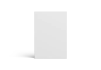 Magazine cover isolated on transparent background. Cut out blank brochure mockup 3D rendering © sdecoret