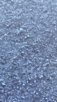 White salt. Epsom salt. Slow motion video. High quality 4k footage