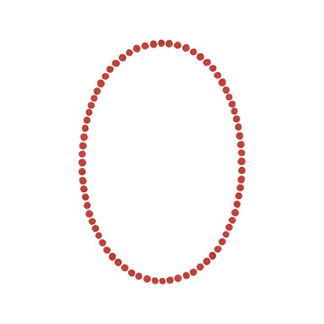 Oval dotted frame isolated clipart, watercolor illustration. Perfect for invitations, labels, cards, branding, packaging and decorative layouts