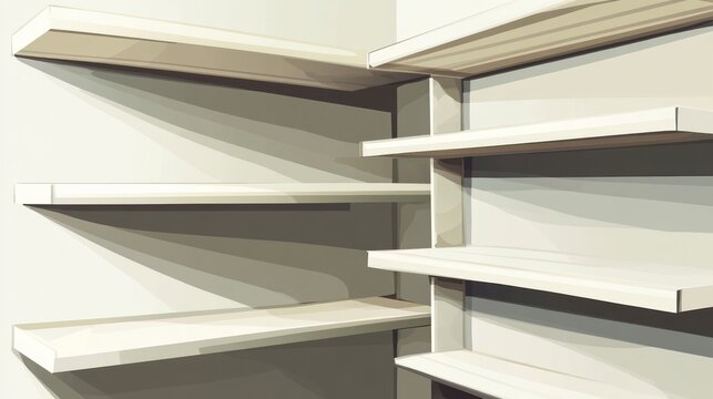 Modern corner shelving unit design for home organization and storage