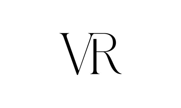 VR initial letter logo or VR monogram