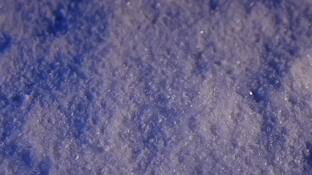 Fine salt. Epsom salt. Salt for procedures. Slow motion video. High quality 4k footage