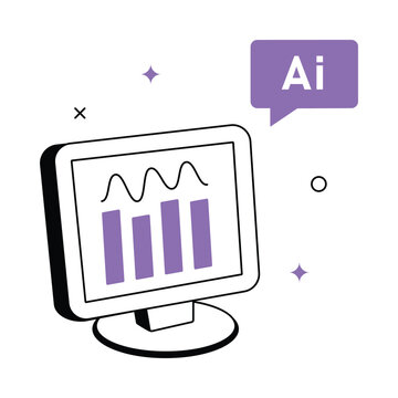  Ai Analytics Vector icon Eps 10 File    