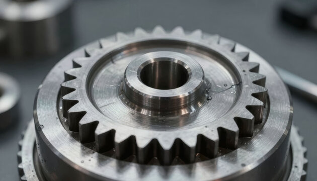 Slow motion stress fracture test of metal gear, industrial strength