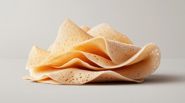 Stylized illustration of dosa with bold lines and textures.