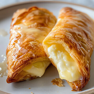 Freshly Baked Quesitos with Cream Cheese Filling