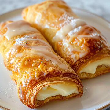 Freshly Baked Quesitos with Cream Cheese Filling