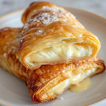 Freshly Baked Quesitos with Cream Cheese Filling