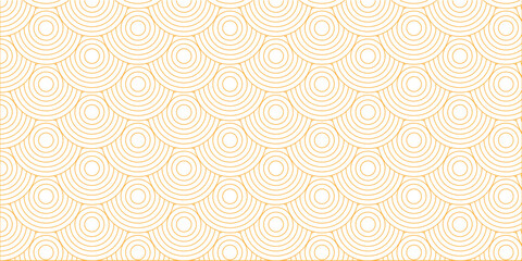 Obraz premium Abstract background vector seamless circle wave geometric illustration business futuristic. Ornament overlapping background. Colorful element line pattern.