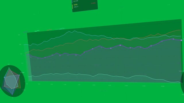 Vertical video: Playback starting, chart revealing bands in 3D grid with radar to show right spike