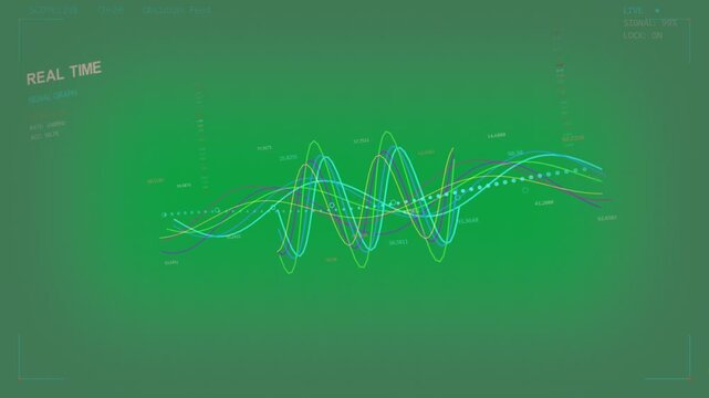 Cyan dotted trail starting traces emerging peaking drifting right for live values on transparent BG