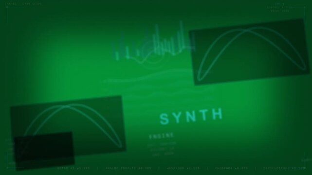 On play synth HUD glowing, bars pulsing, red wash, settling for status display on transparent layer