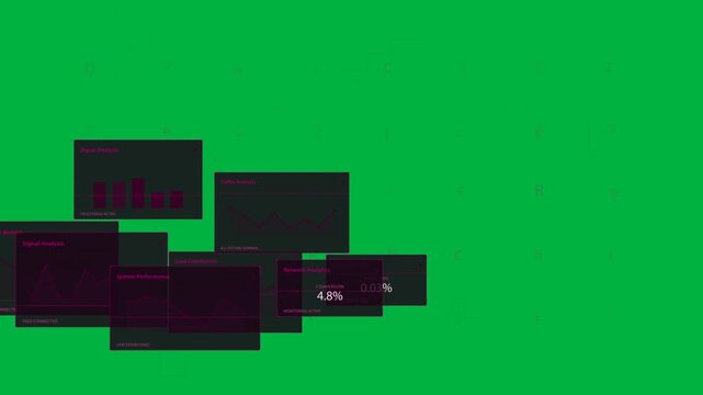 Magenta HUD for tech activating on transparent plane, showing rings, UI, updating to 61% folding