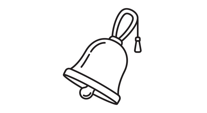 Bell with handle and clapper inside.