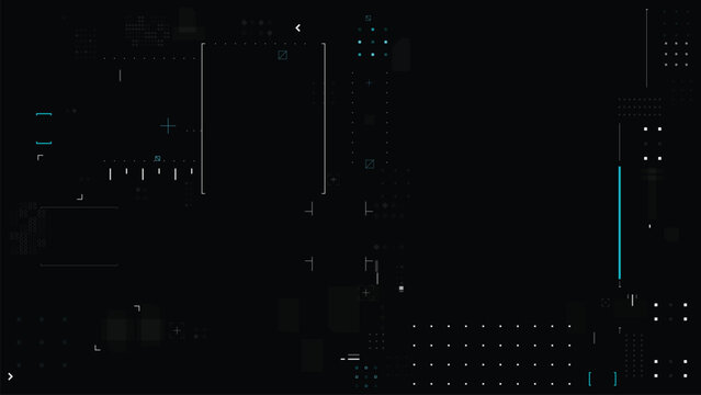 Cyber futuristic style video overlay template 0008