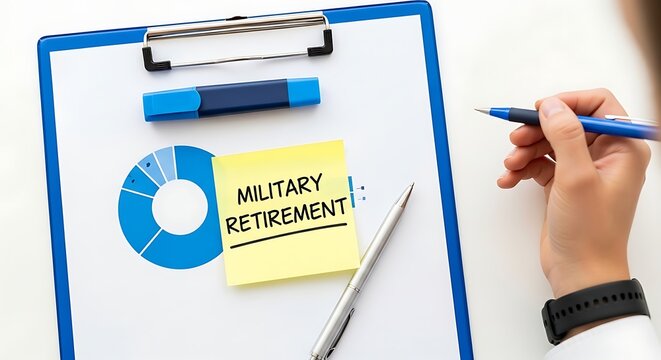 Happy retirement celebrating a new chapter with military retirement planning