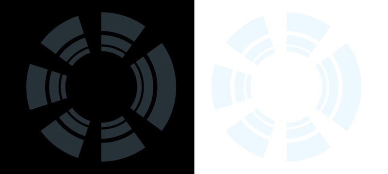 Futuristic Blue Circular HUD Interface Technology Sci Fi User Interface Design
 abstract background with blue rays