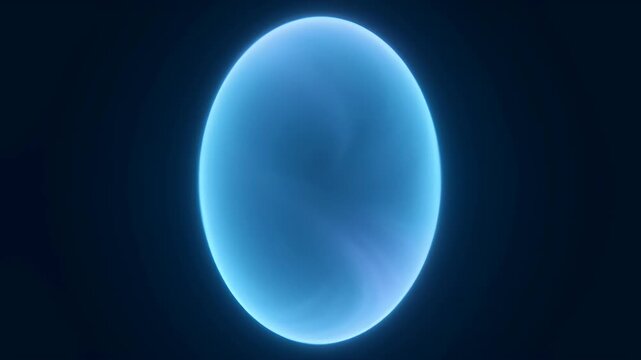 Glowing blue oval abstract shape on dark background with smooth gradient, soft luminous edge, and soft halo minimal light form for SEO friendly searchable video title