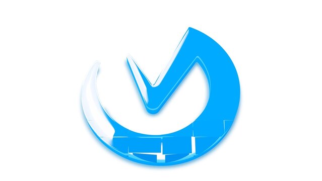 Clean Minimal Glossy Logo Reveal