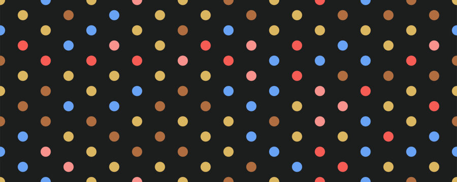 black and color dot texture. Small polka dot seamless pattern background. vector illustration