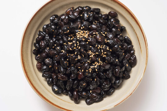 콩자반,서리태,그릇