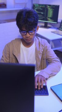 Programmer developer coding script