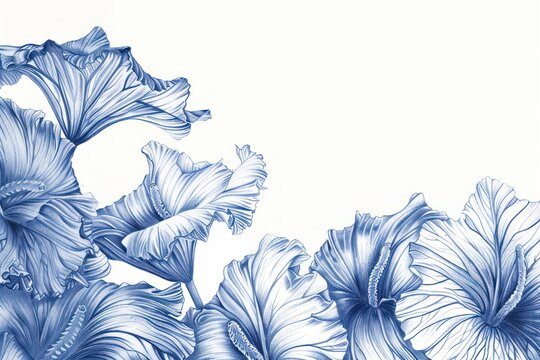 Vintage drawing titan arum flowers illustrated graphics wildlife.