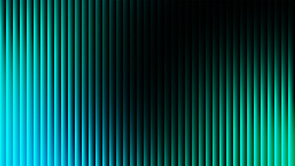 Obraz premium Modern abstract teal ribbed glass background with glowing vertical lines