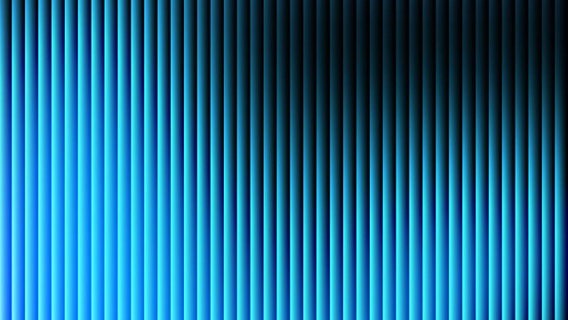 Modern blue ribbed glass background with abstract vertical fluted texture
