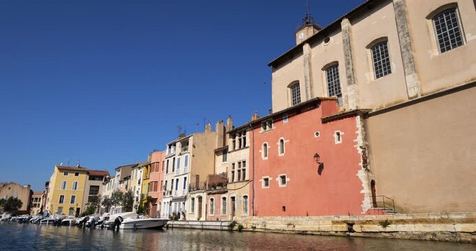 The Canal Saint Sebastien, Martigues, Bouches du Rhone department, Provence, France