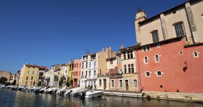 The Canal Saint Sebastien, Martigues, Bouches du Rhone department, Provence, France