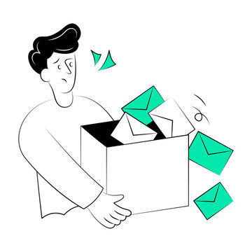 A doodle style illustration showing notification overload

