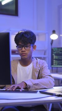 Programmer developer coding script