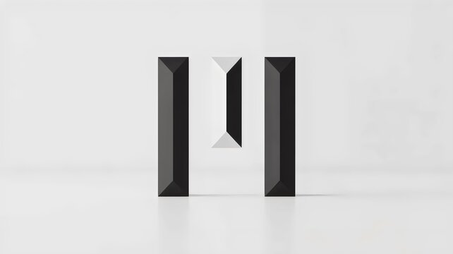 Monochromatic bars with light inverted center &ndash; Suitable for non-conformity themes, business strategy, or clean art.