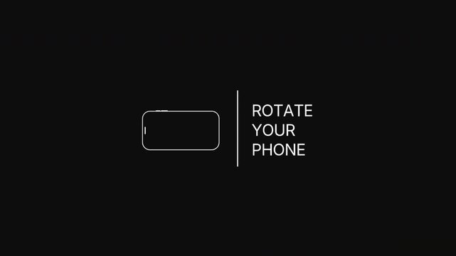 Rotate Your Phone Text With Smartphone Icon On Black Background