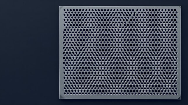 Perforated metallic panel with pattern and texture ,quantum error correction, circuit board, quantum hardware, PCB macro, quantum computing background,copy space