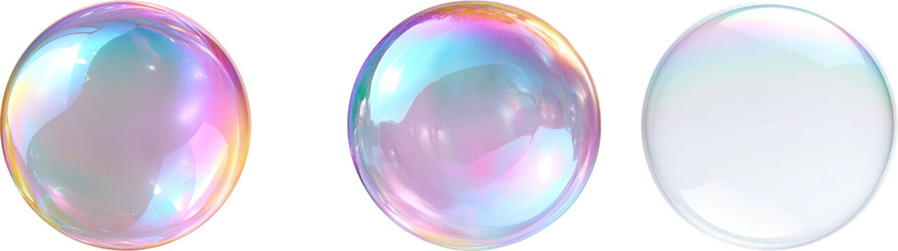 Transparent colourfull bubbles Png  Bubble PNG. Set of realistic soap bubbles. Bubbles are located on a transparent background. Vector flying soap bubbles. Water glass bubble realistic png  