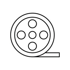 Fototapeta premium Film Reel Vector icon which can easily modify or edit