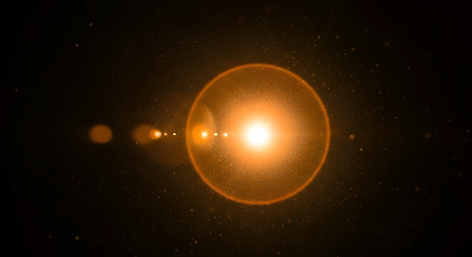 Bright Sun with Solar Flare Energy.