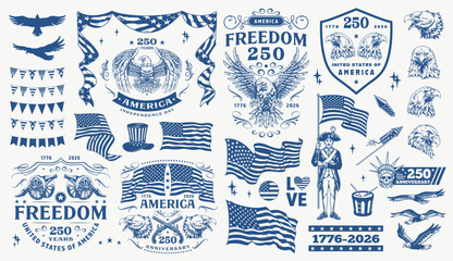 Obraz premium Independence Day design