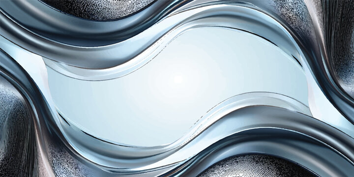Shiny abstract silver metal background featuring a close-up of a soda beverage tin can top with an aluminum pull ring and metallic circles