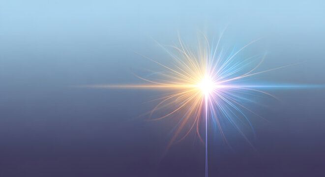 Innovation Slide &ndash; Abstract Light Burst Concept