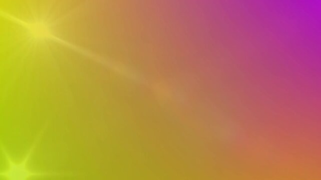Animation of pink to yellow gradient background with glowing light and copy space