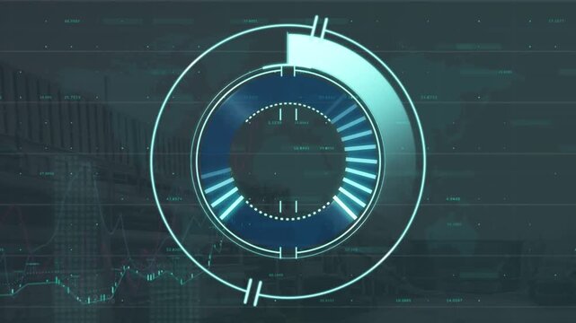Animation of scope scanning and data processing over scope scanning